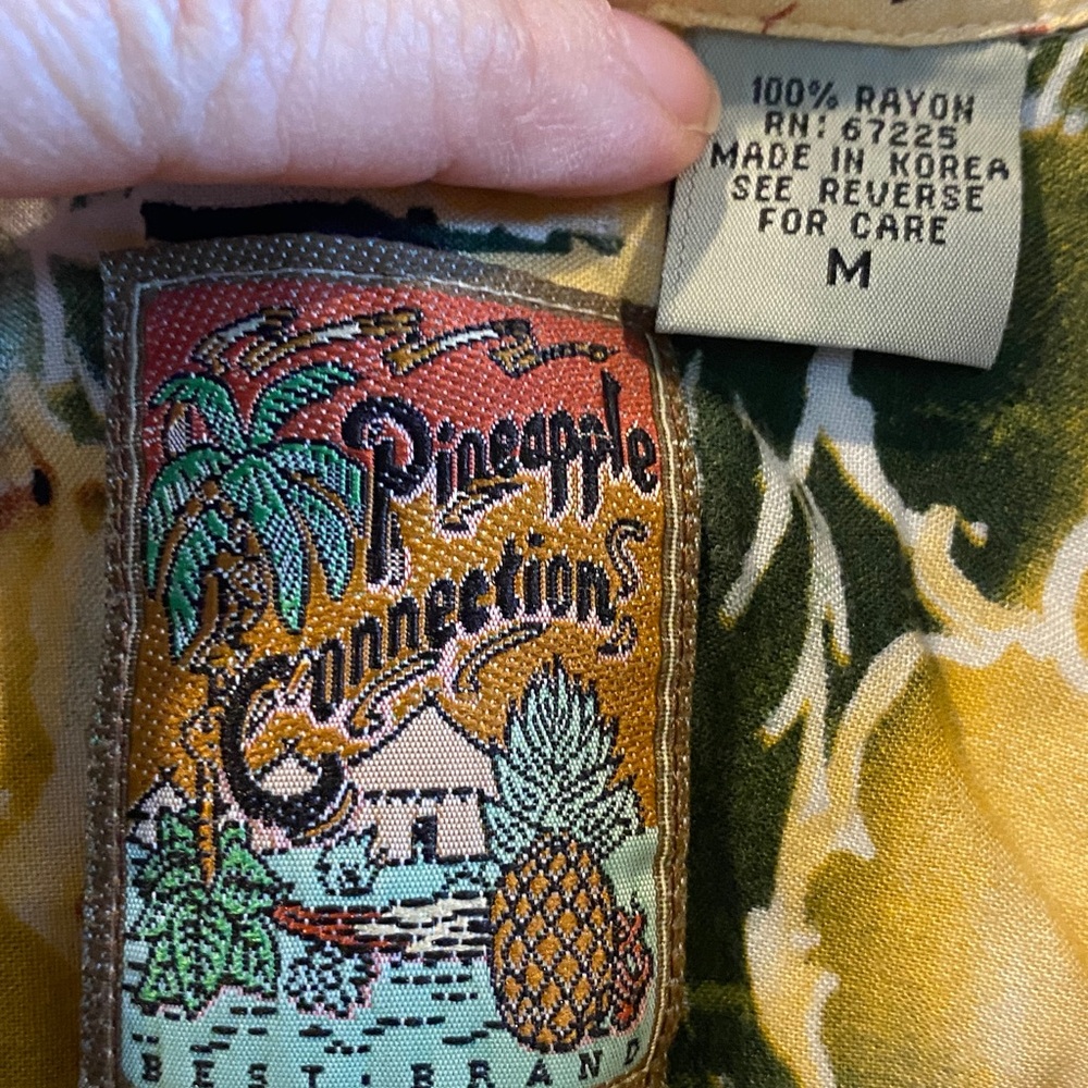 PineApple Connection Multicolor Tropical Men's Sh… - image 2